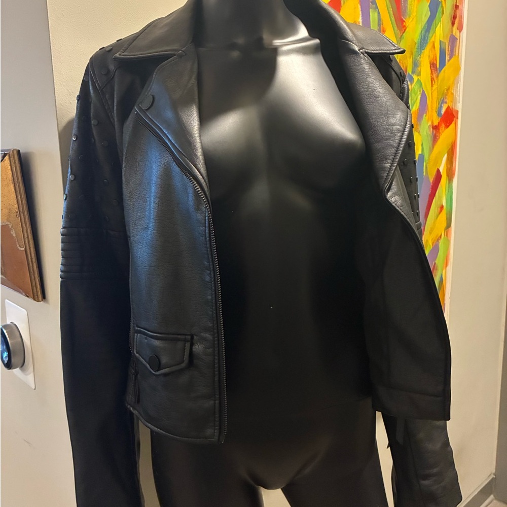 Women's Black Leather Jacket